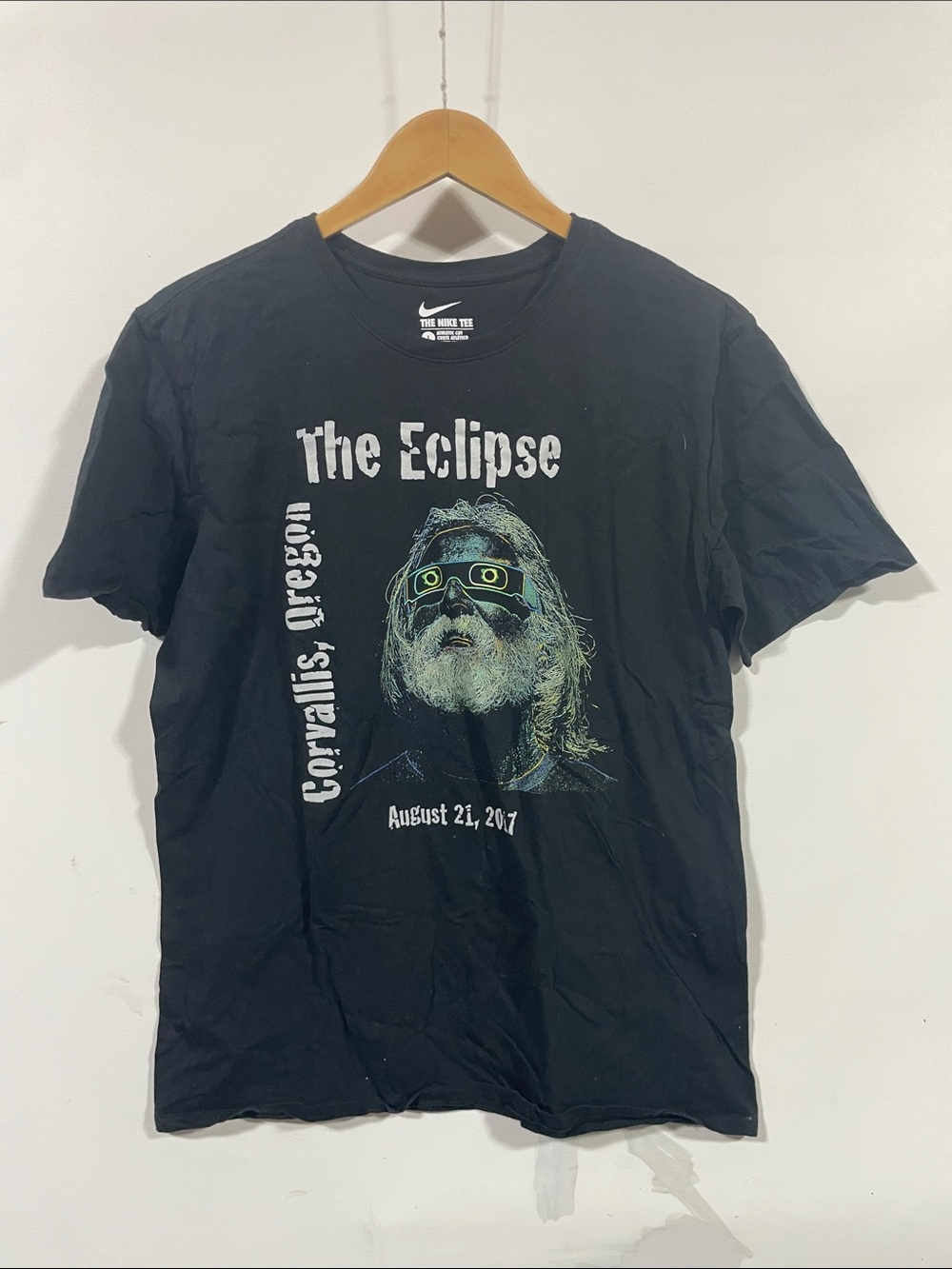 Nike Black Short-Sleeve 'The Eclipse' Graphic Tee